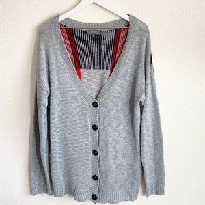 Umgee Gray British Flag Cardigan Size XL